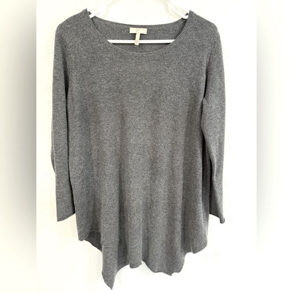 Joie Asymmetric Hem Pullover Wool Cashmere Tunic Sweater, Size S - Picture 1 of 4